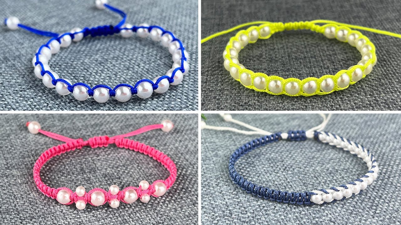 Clay Bead Bracelet Ideas Colorful Diy Aesthetic Stretch Rope Jewelry With  Pearl For Girl Women - AliExpress
